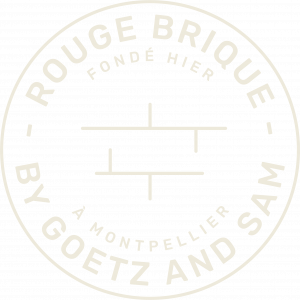 Logo Rouge Brique Sigle beige